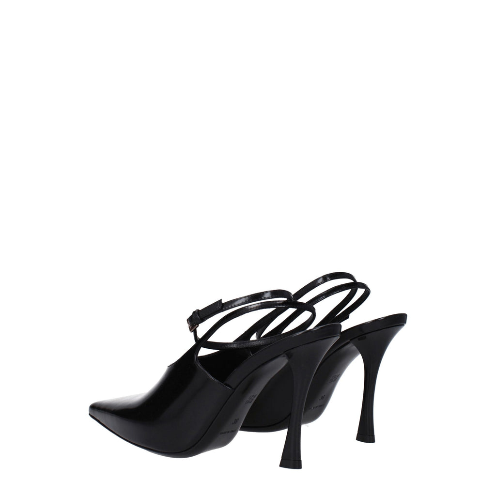Givenchy Black Leather High Heel Pumps