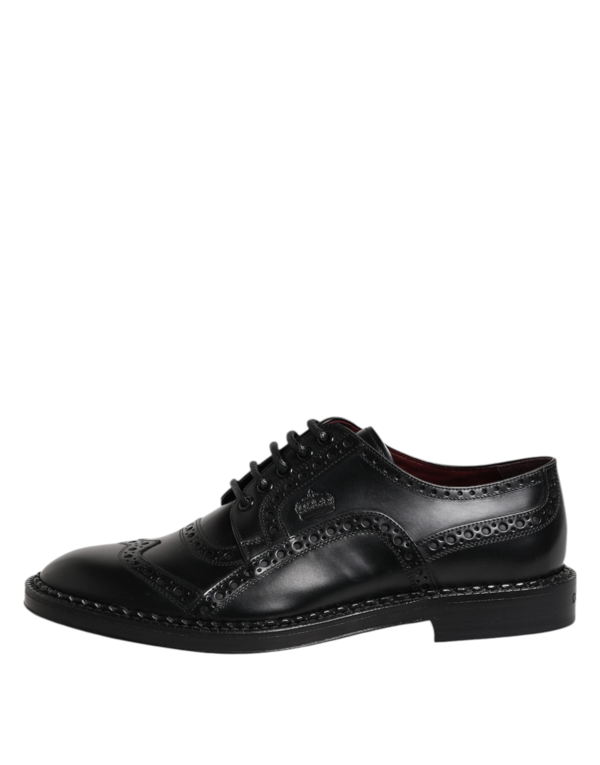 Dolce &amp; Gabbana – Derby-Schuhe aus schwarzem Leder für Herren