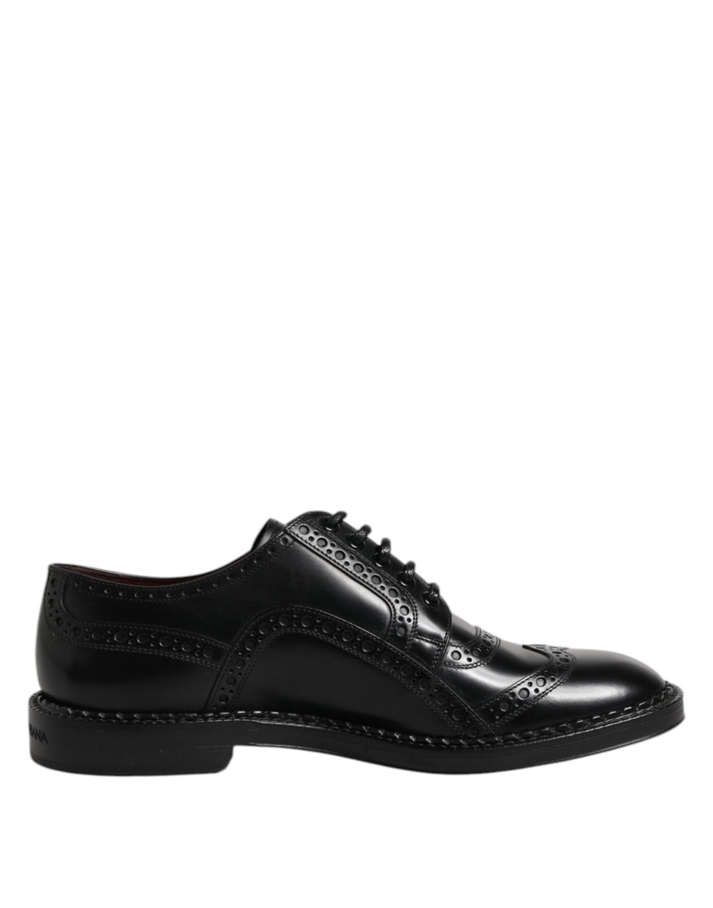 Dolce &amp; Gabbana – Derby-Schuhe aus schwarzem Leder für Herren
