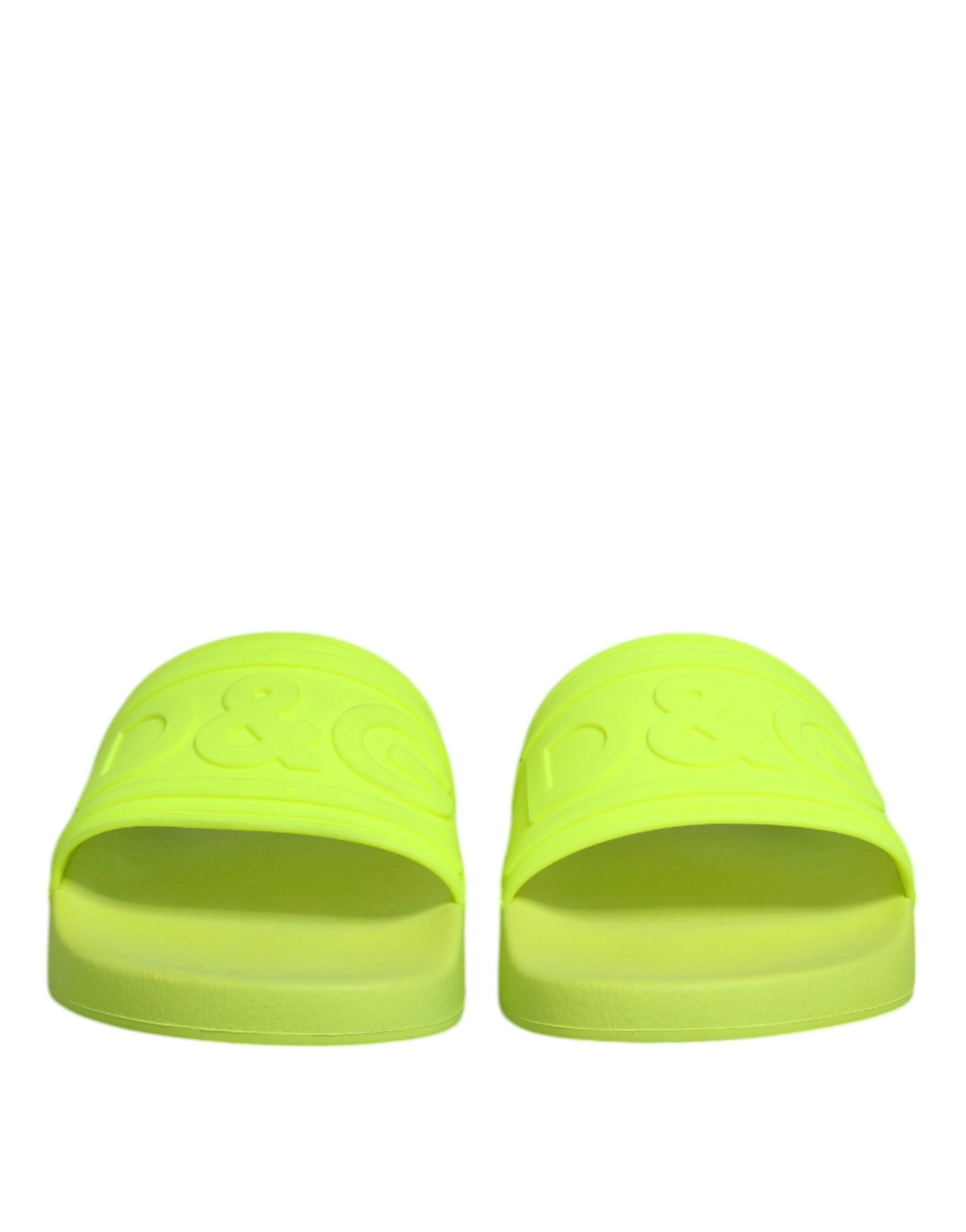 Dolce &amp; Gabbana Grüne Gummi-Sandalen, Strandschuhe
