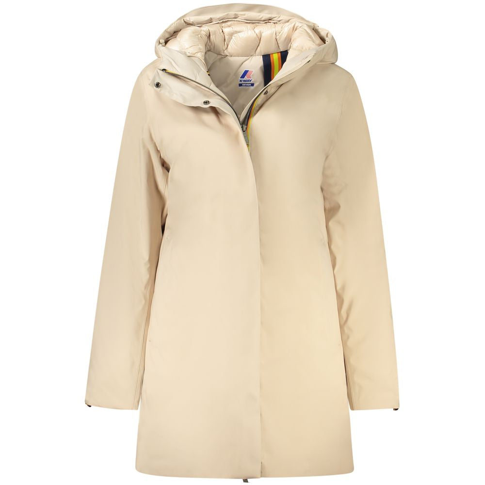 K-WAY Beige Polyester Jacken &amp; Mäntel