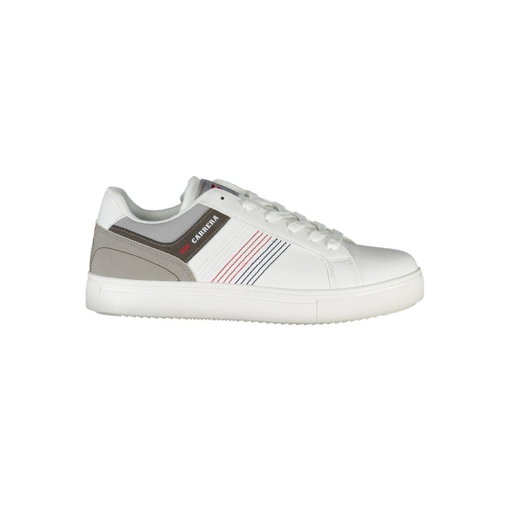 Carrera White Polyester Athletic Sneakers