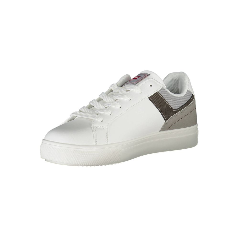 Carrera White Polyester Athletic Sneakers