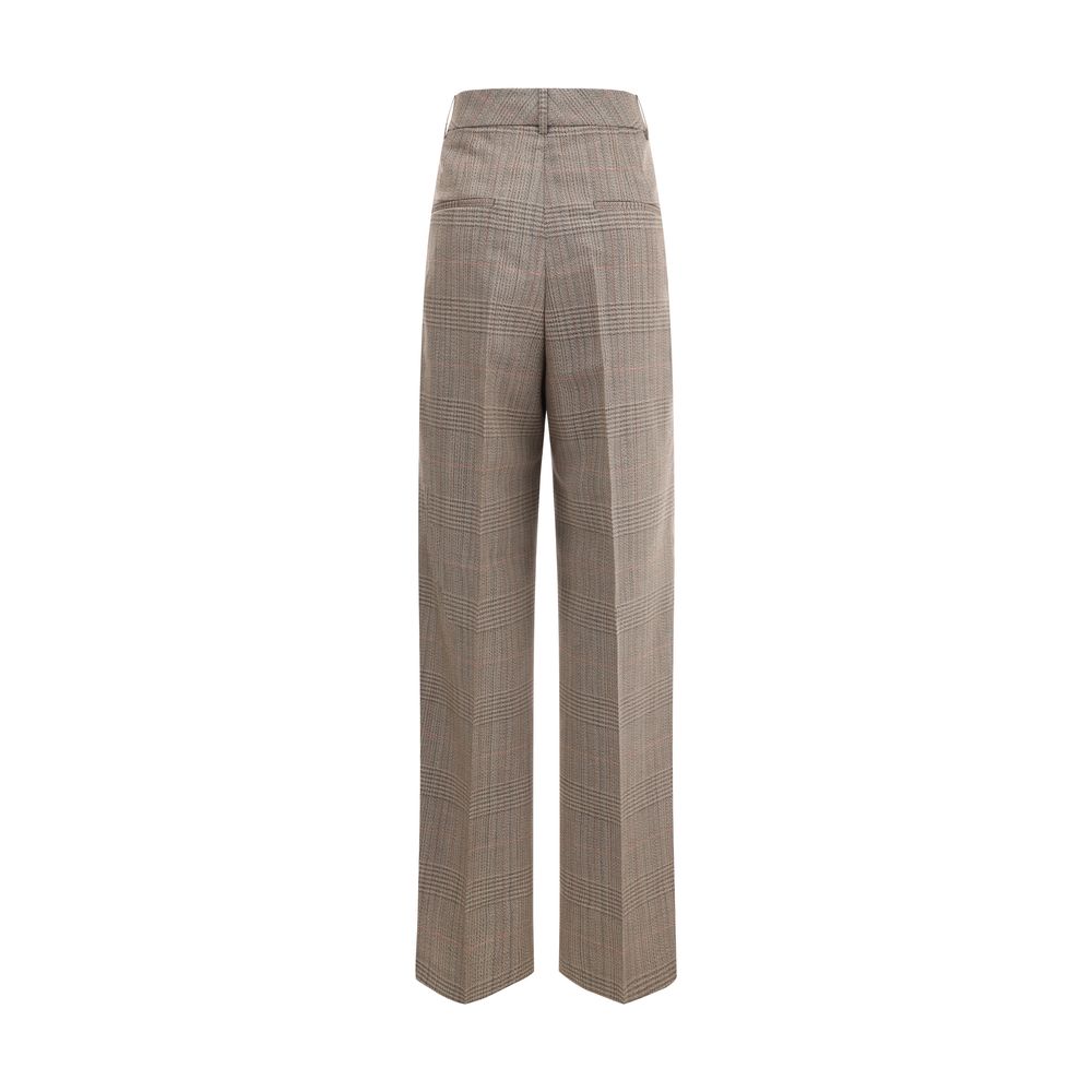 Rohe Prince of Wales Hose mit weitem Bein
