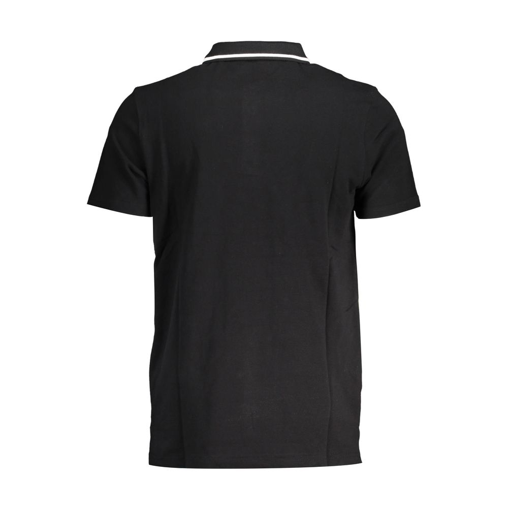 Fila Poloshirt aus schwarzer Baumwolle