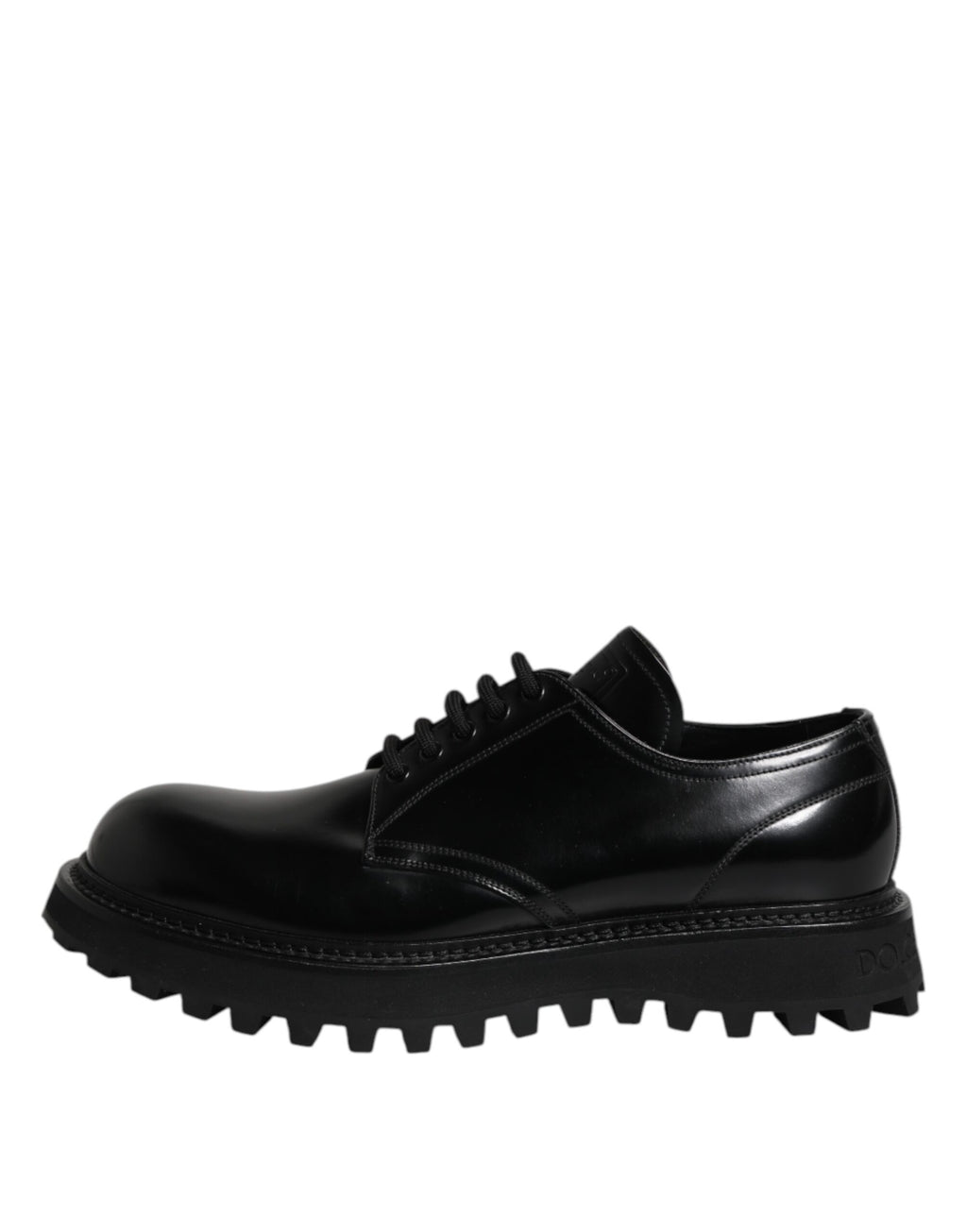 Dolce &amp; Gabbana – Trekking-Schnürschuhe aus schwarzem Leder