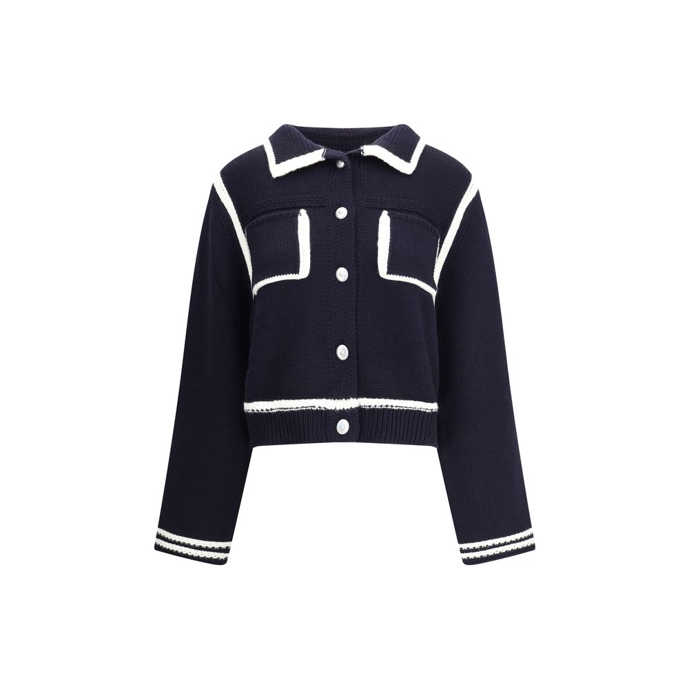PINKO Cardigan mit kontrastierenden Profilen