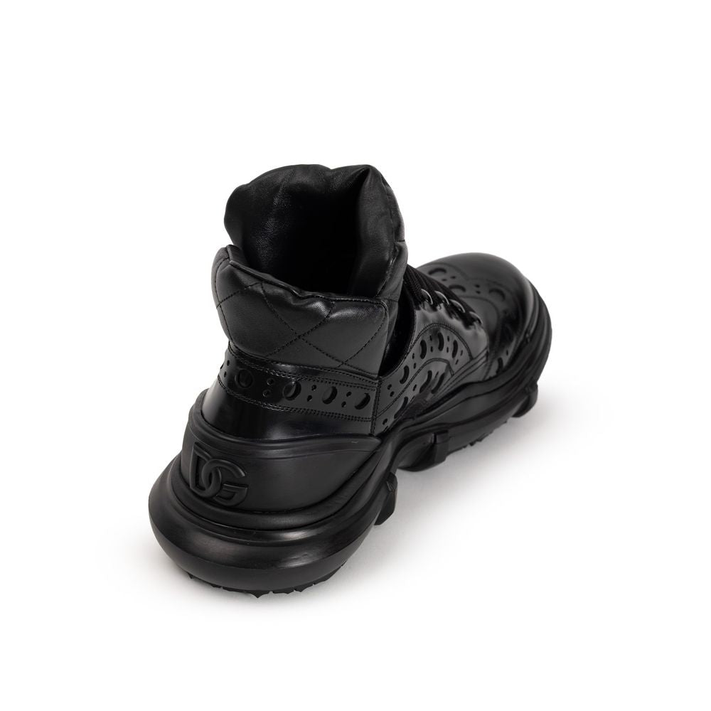 Dolce &amp; Gabbana Schwarze Oxfords und Derbys aus Leder