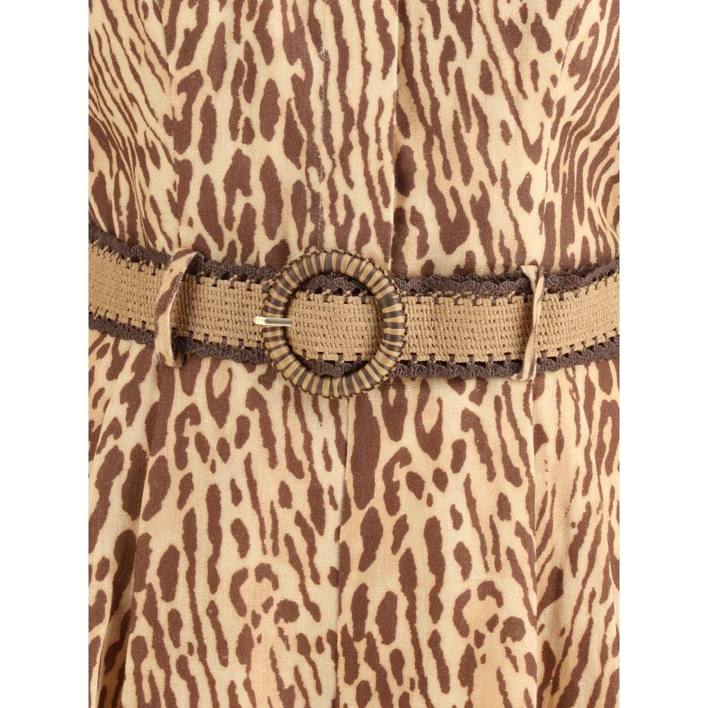 Zimmermann Leoparden-Kurzkleid