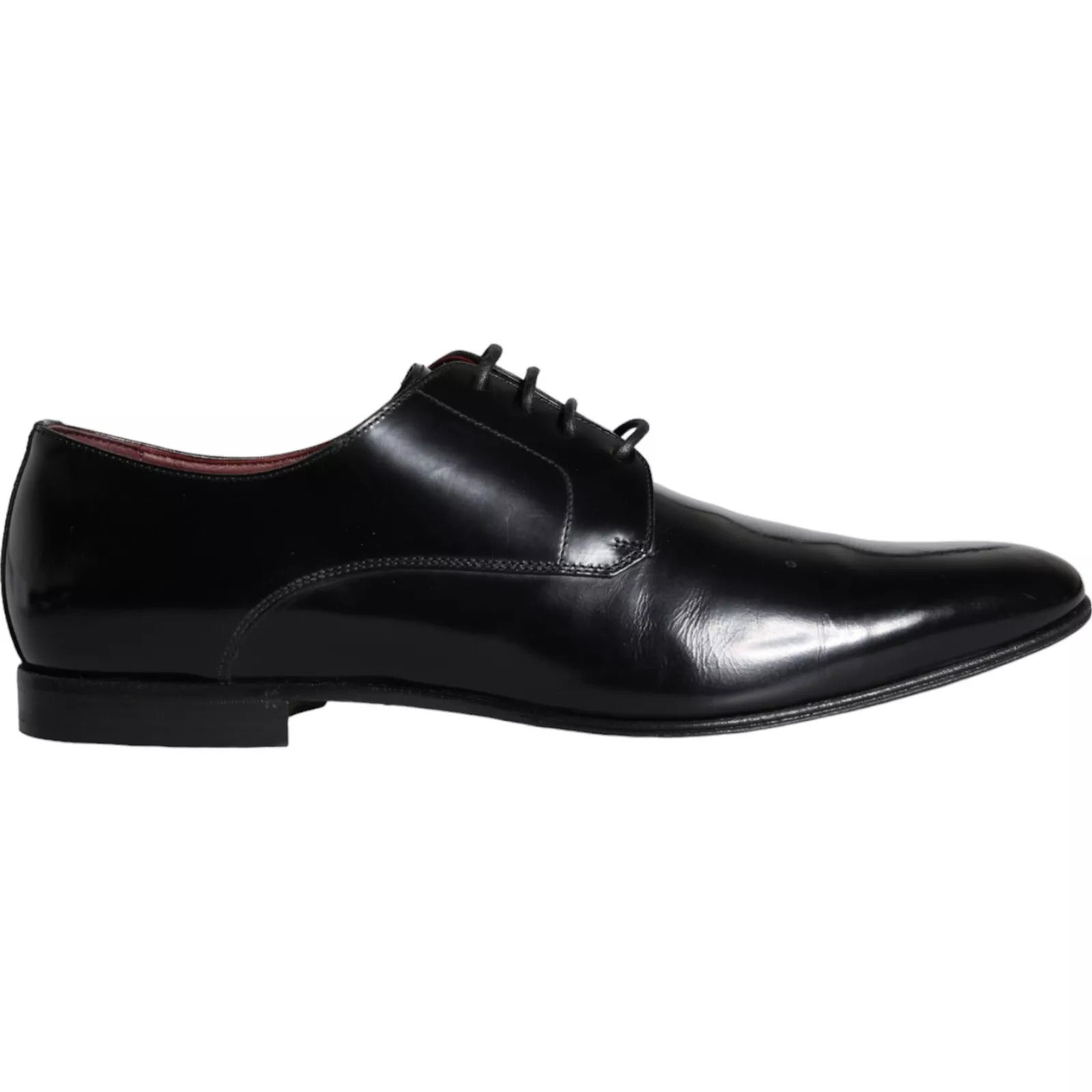 Dolce &amp; Gabbana – Derby-Schuhe aus schwarzem Kalbsleder