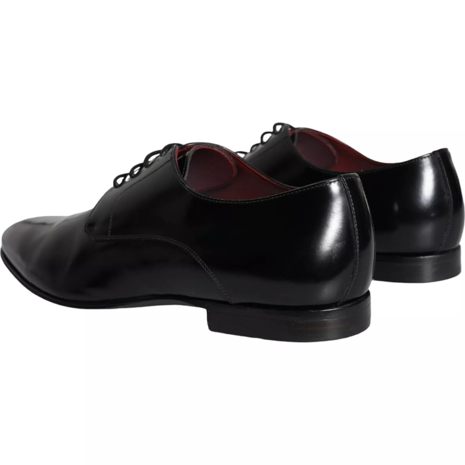 Dolce &amp; Gabbana – Derby-Schuhe aus schwarzem Kalbsleder