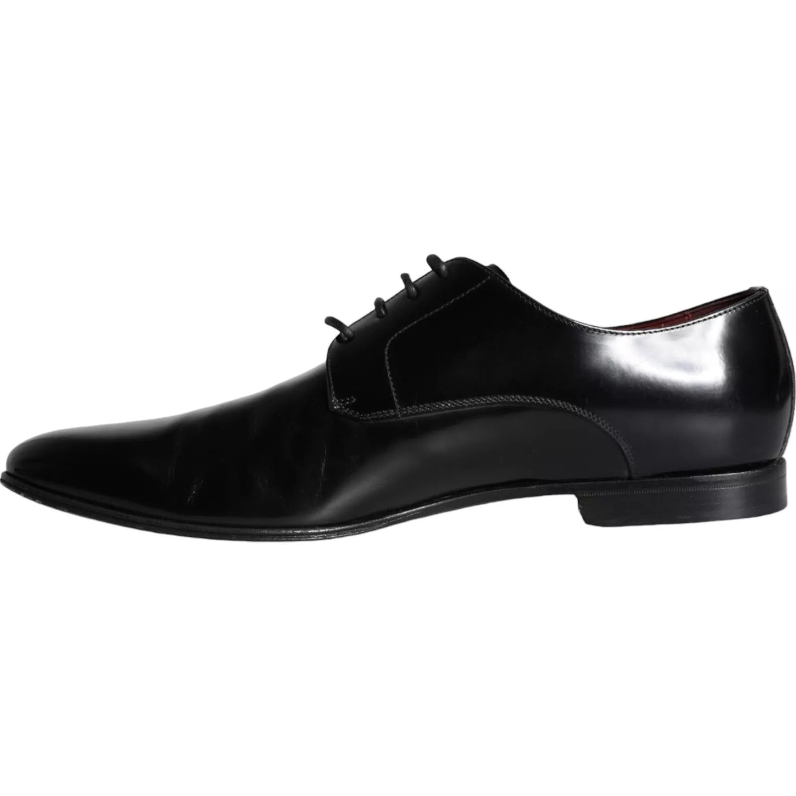 Dolce &amp; Gabbana – Derby-Schuhe aus schwarzem Kalbsleder