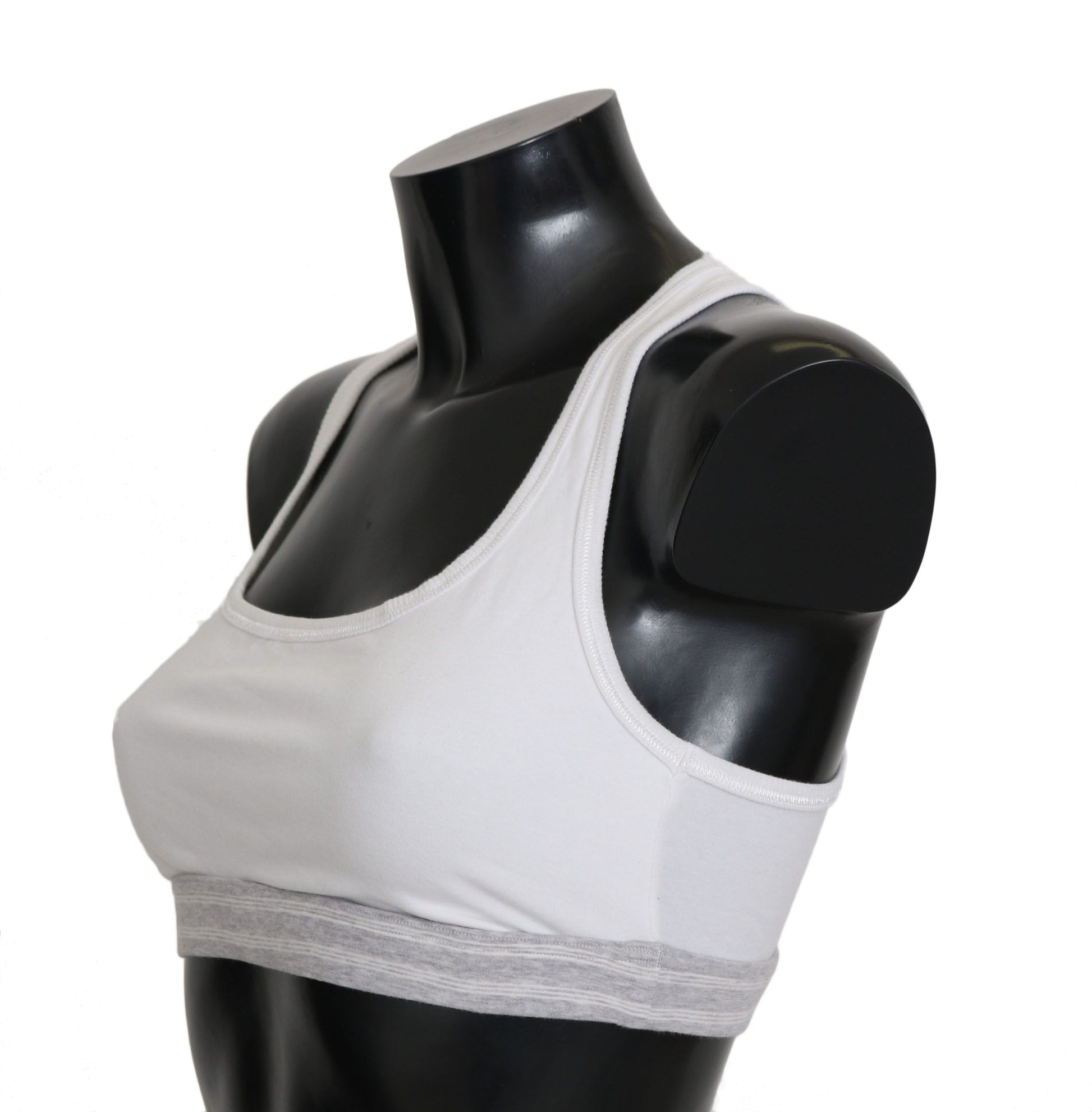 Dolce &amp; Gabbana Eleganter weißer Stretch-Sport-BH