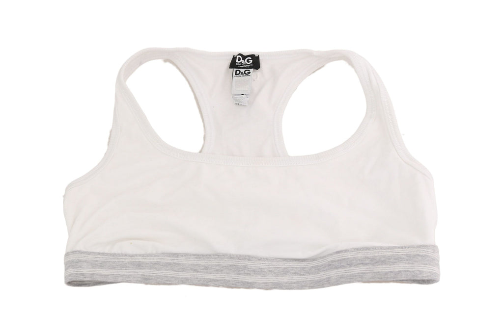 Dolce &amp; Gabbana Eleganter weißer Stretch-Sport-BH