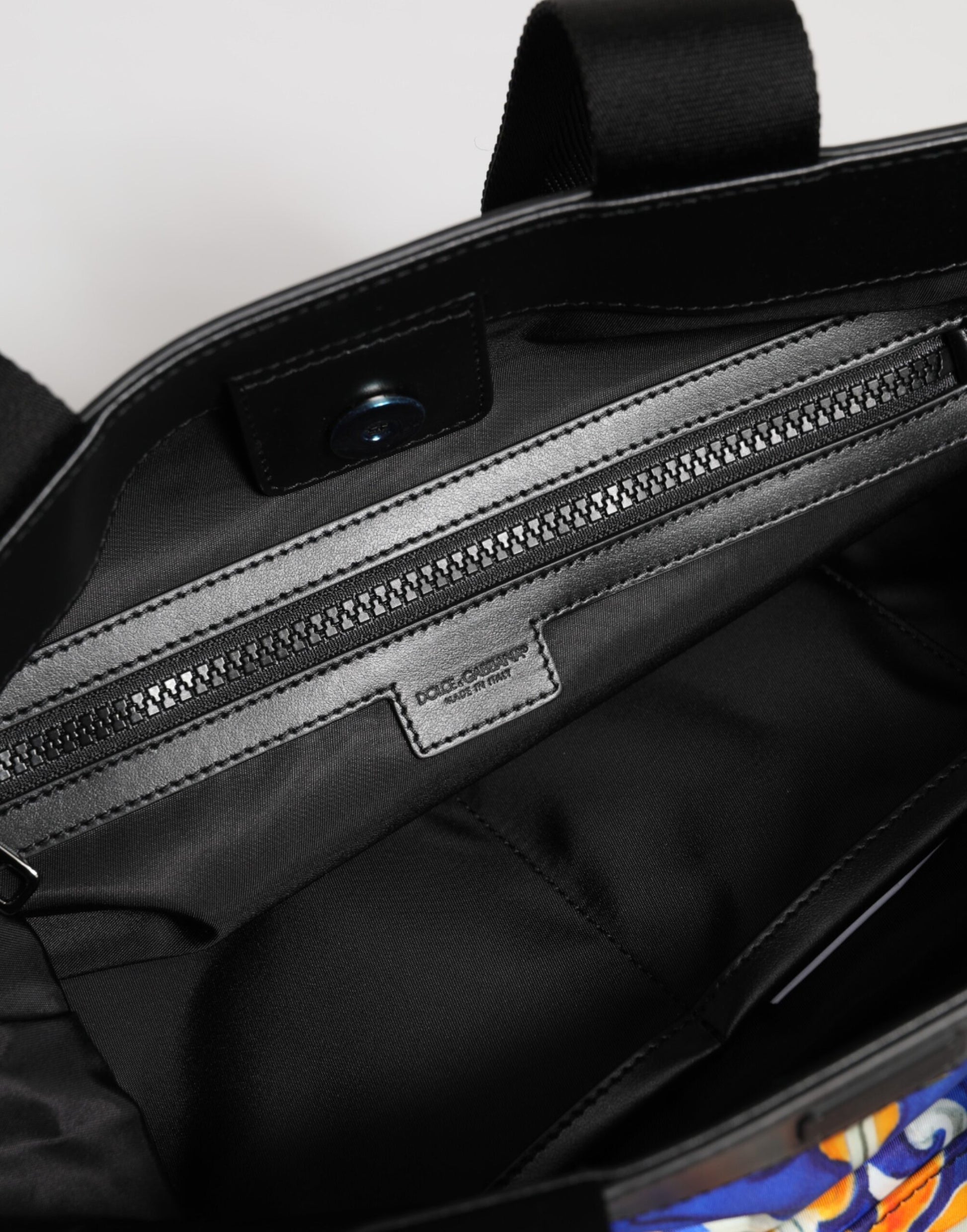 Dolce &amp; Gabbana Mehrfarbige Maiolica-Print-Tragetasche mit Schultergurt