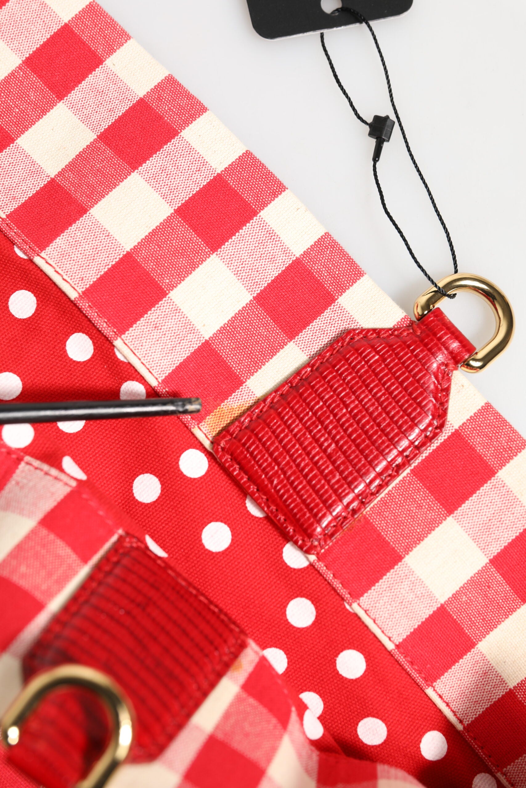 Dolce &amp; Gabbana – Rote Tragetasche mit Strassverzierung „I Love Pizza“