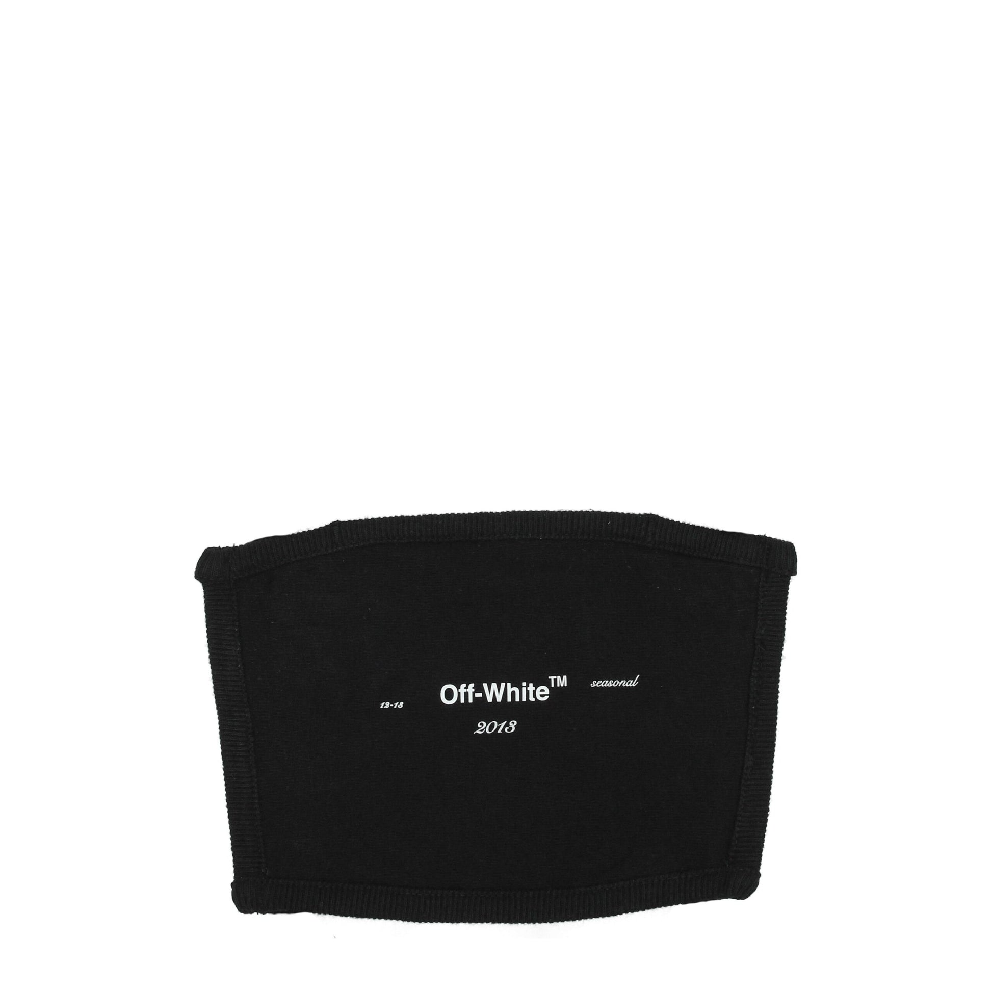 Off-White schwarze Baumwoll-Gesichtsmasken