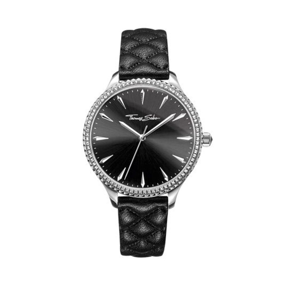 Thomas Sabo Black Leather Dress Watch - Allority