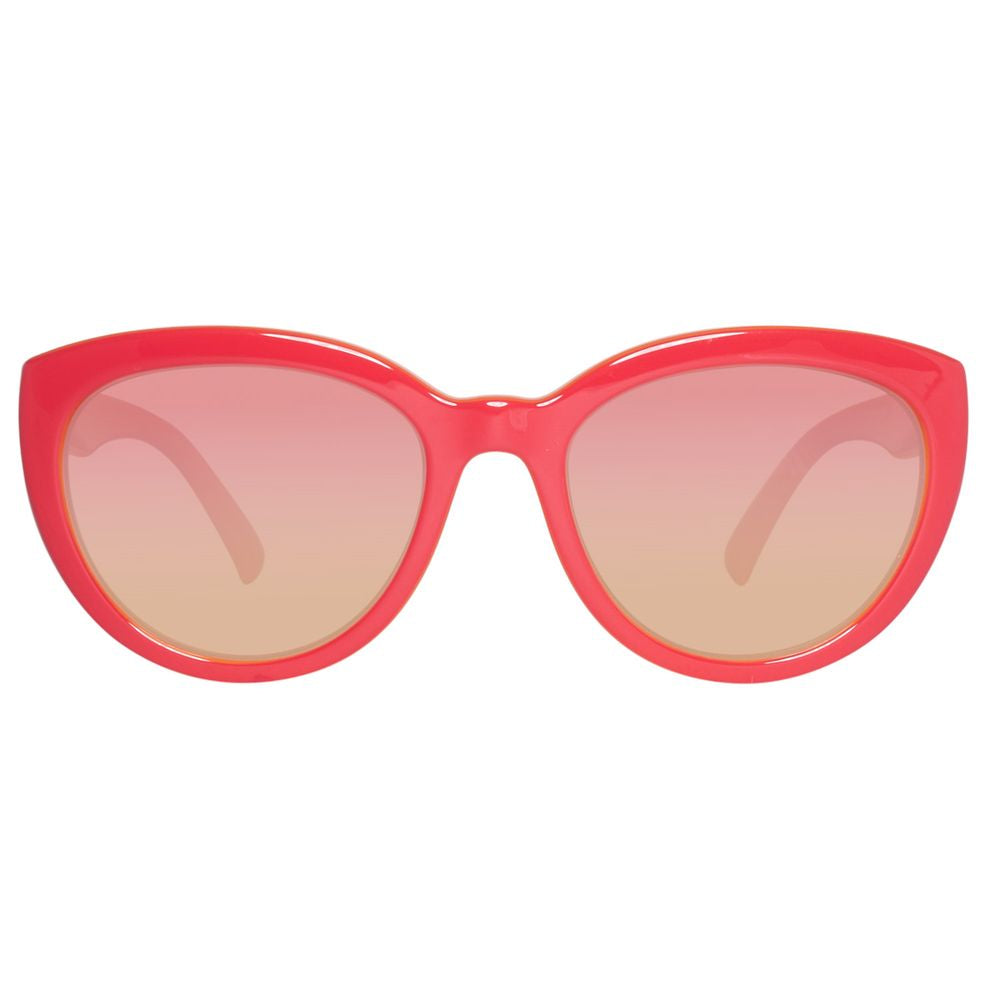 Benetton – Rote Sonnenbrille mit Spritzguss