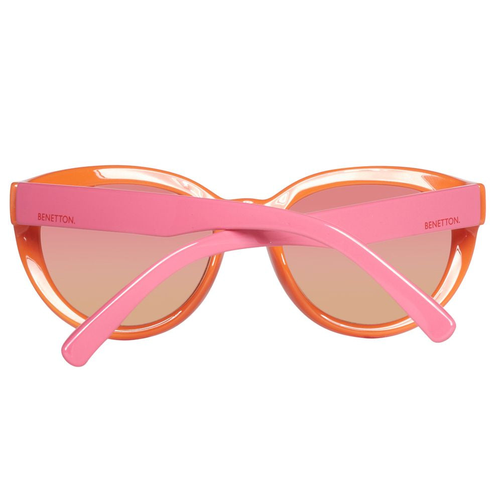 Benetton – Rote Sonnenbrille mit Spritzguss