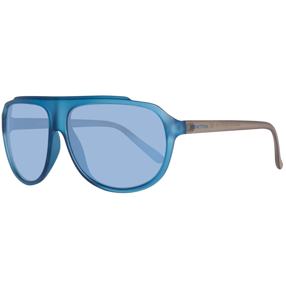 Benetton – Blaue Sonnenbrille mit Spritzguss