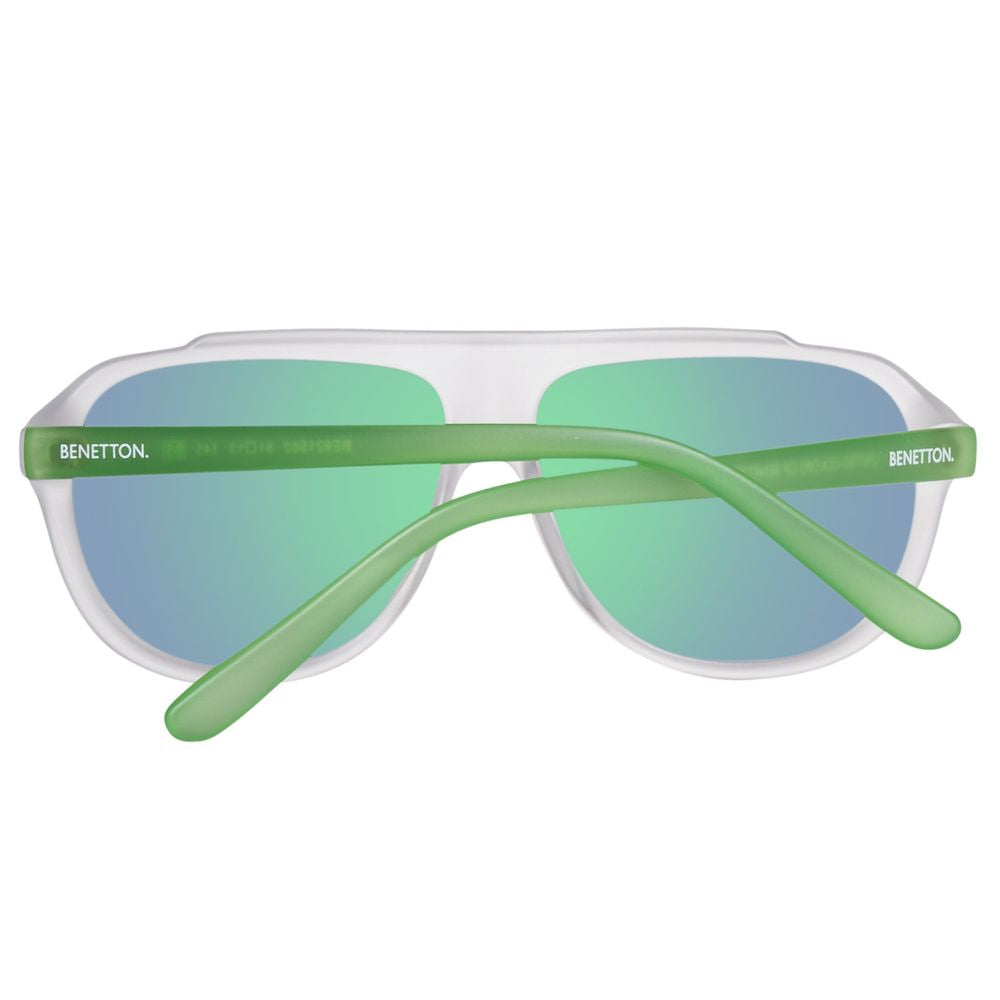 Benetton – Blaue Sonnenbrille mit Spritzguss