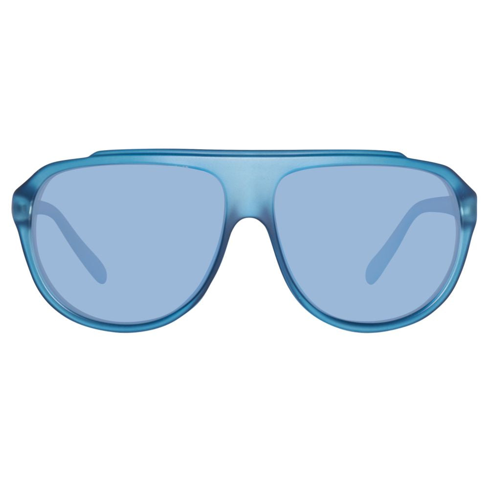 Benetton – Blaue Sonnenbrille mit Spritzguss