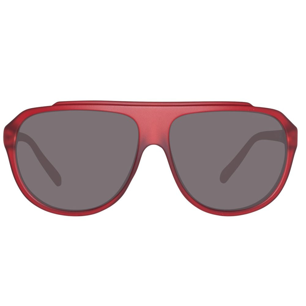 Benetton – Rote Sonnenbrille mit Spritzguss