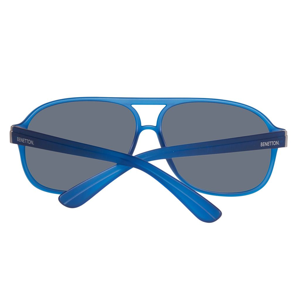 Benetton – Blaue Sonnenbrille mit Spritzguss