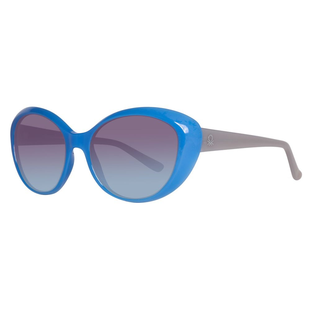 Benetton – Blaue Sonnenbrille mit Spritzguss