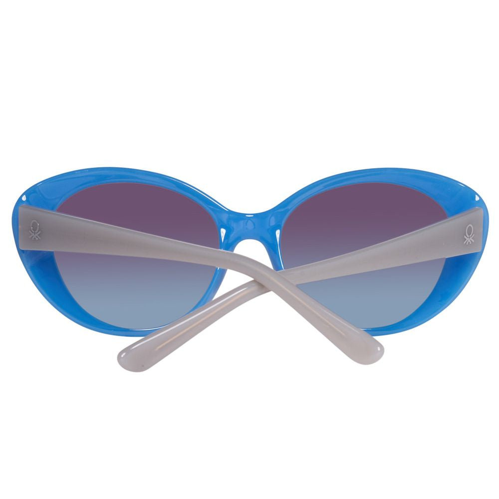 Benetton – Blaue Sonnenbrille mit Spritzguss