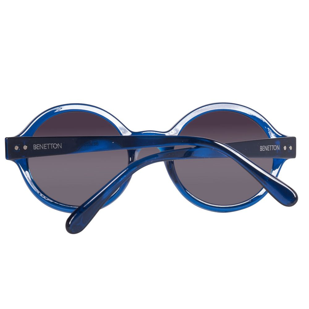 Benetton – Blaue Sonnenbrille mit Spritzguss