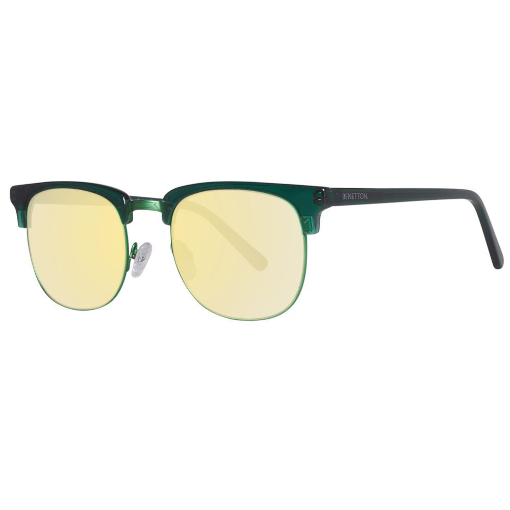 Benetton – Grüne Acetat-Sonnenbrille
