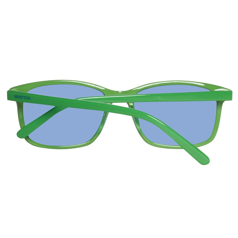 Benetton Grüne Sonnenbrille aus Kunststoff