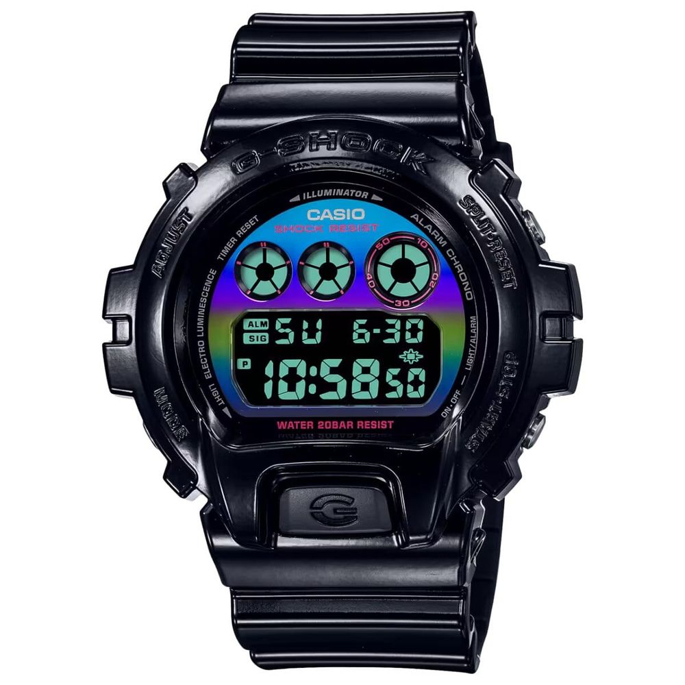 Casio Uhr aus schwarzem Kunstharz