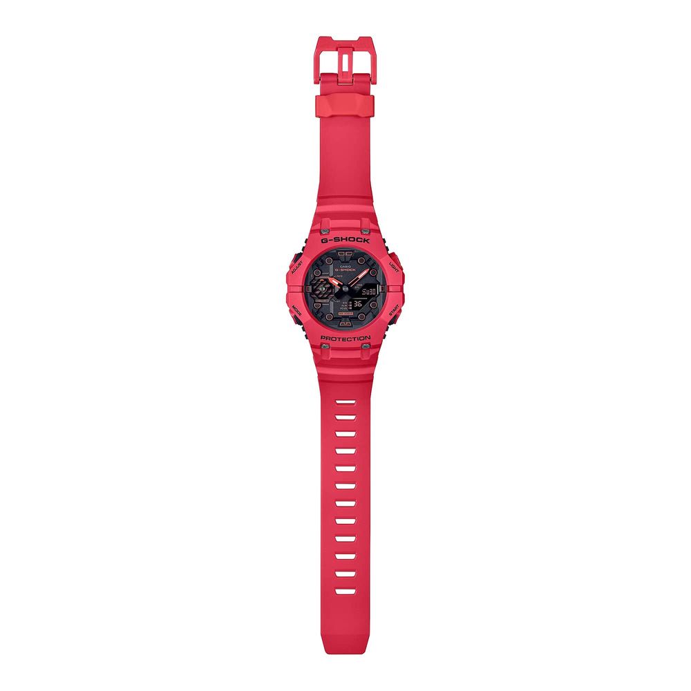 Casio-Armbanduhr aus rotem Kunstharz