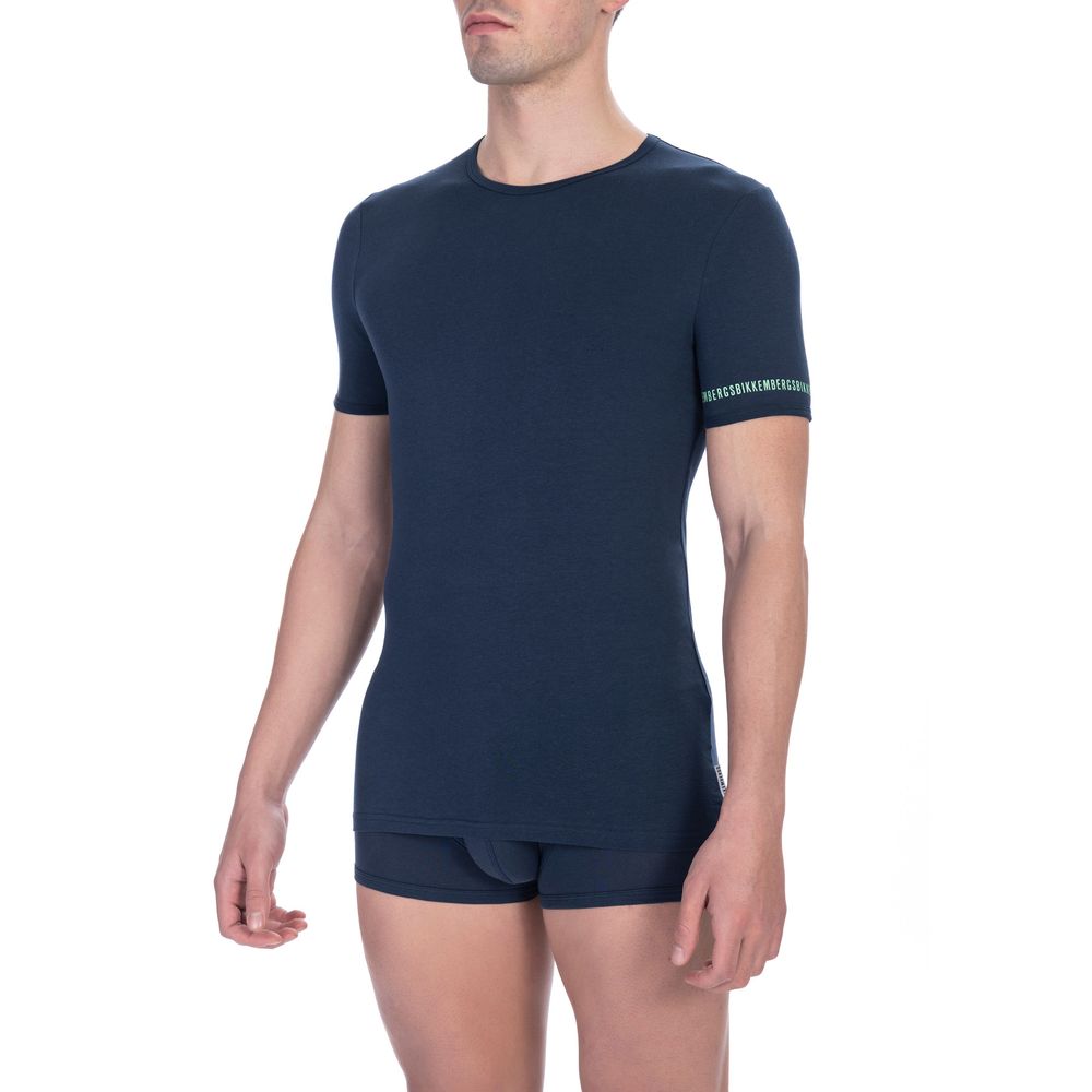 Bikkembergs – Schwarzes Unisex-T-Shirt aus Baumwolle