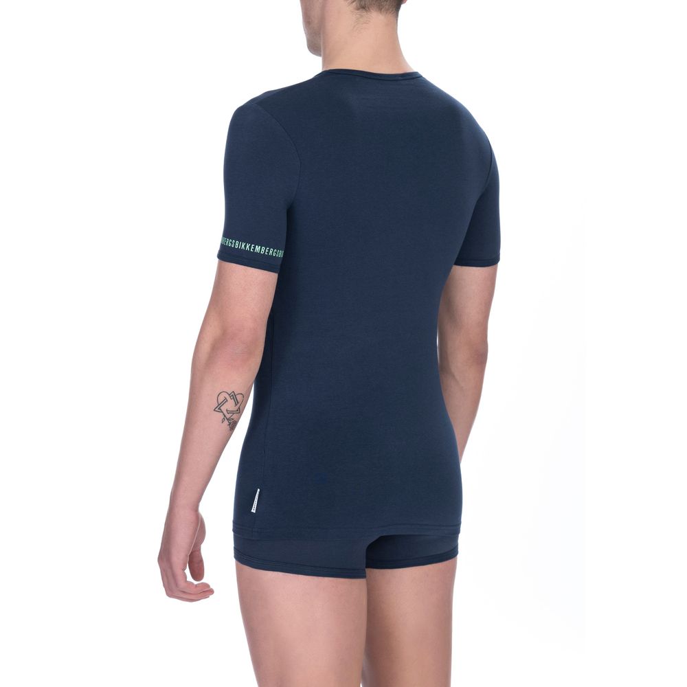 Bikkembergs – Schwarzes Unisex-T-Shirt aus Baumwolle