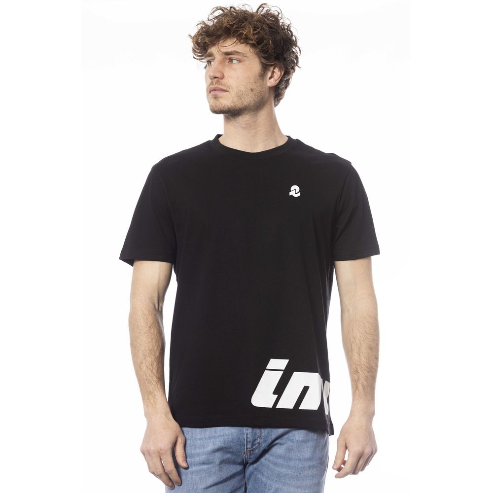 Invicta Schwarzes Herren-T-Shirt aus Baumwolle