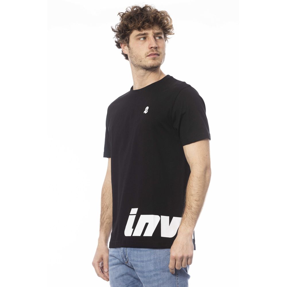 Invicta Schwarzes Herren-T-Shirt aus Baumwolle