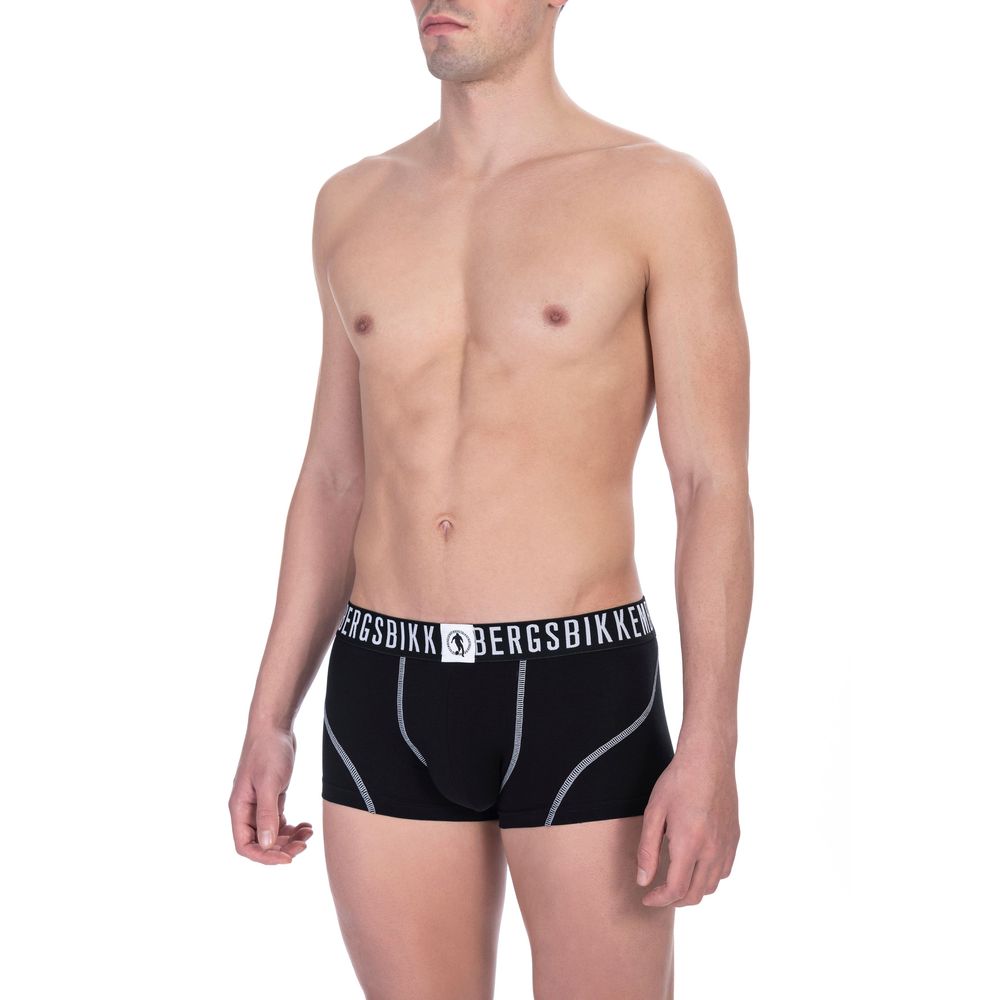 Bikkembergs – Schwarze Herren-Unterhosen aus Baumwolle im Doppelpack