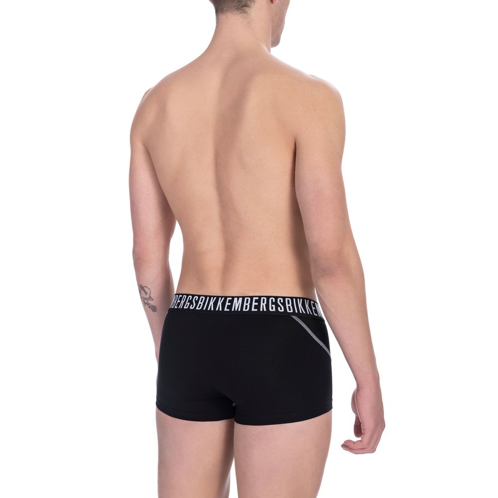 Bikkembergs – Schwarze Herren-Unterhosen aus Baumwolle im Doppelpack