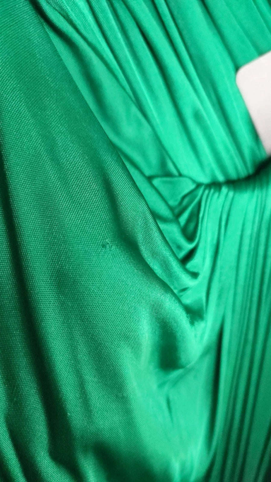 Dolce &amp; Gabbana – Dunkelgrünes, langärmliges Midikleid aus Viskose