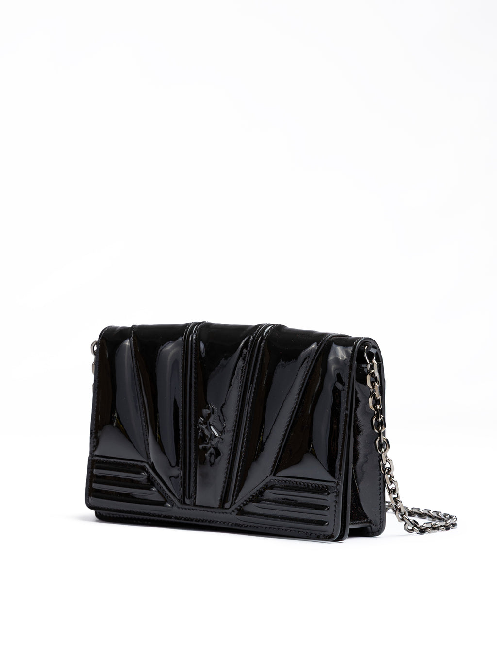 Ferrari Black GT Lackledertasche mit Kette