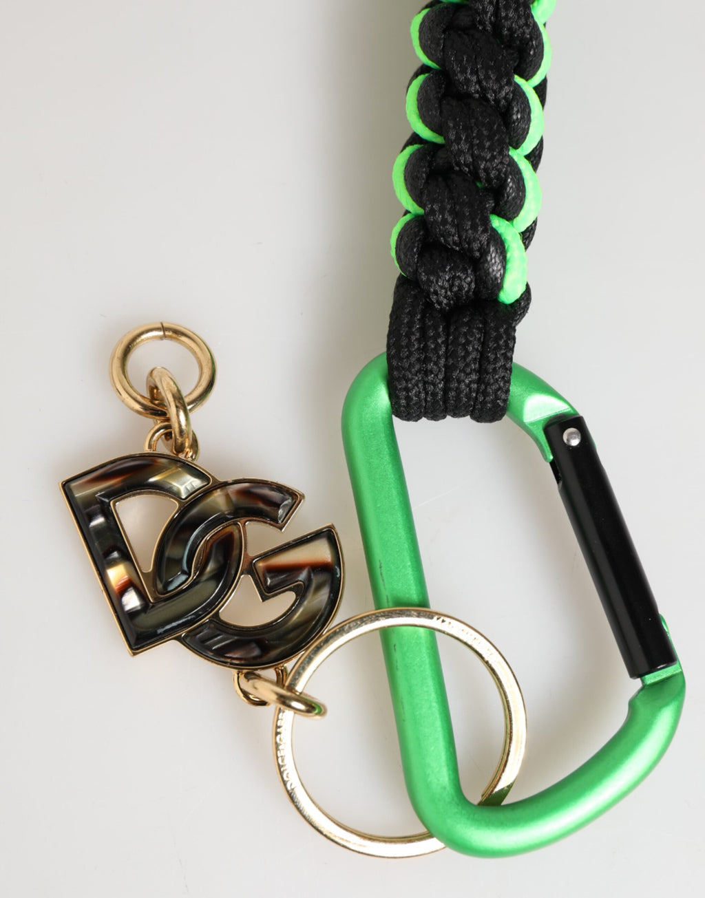 Dolce &amp; Gabbana Polyester Multicolor Tape String DG Logo Schlüsselanhänger Schlüsselanhänger