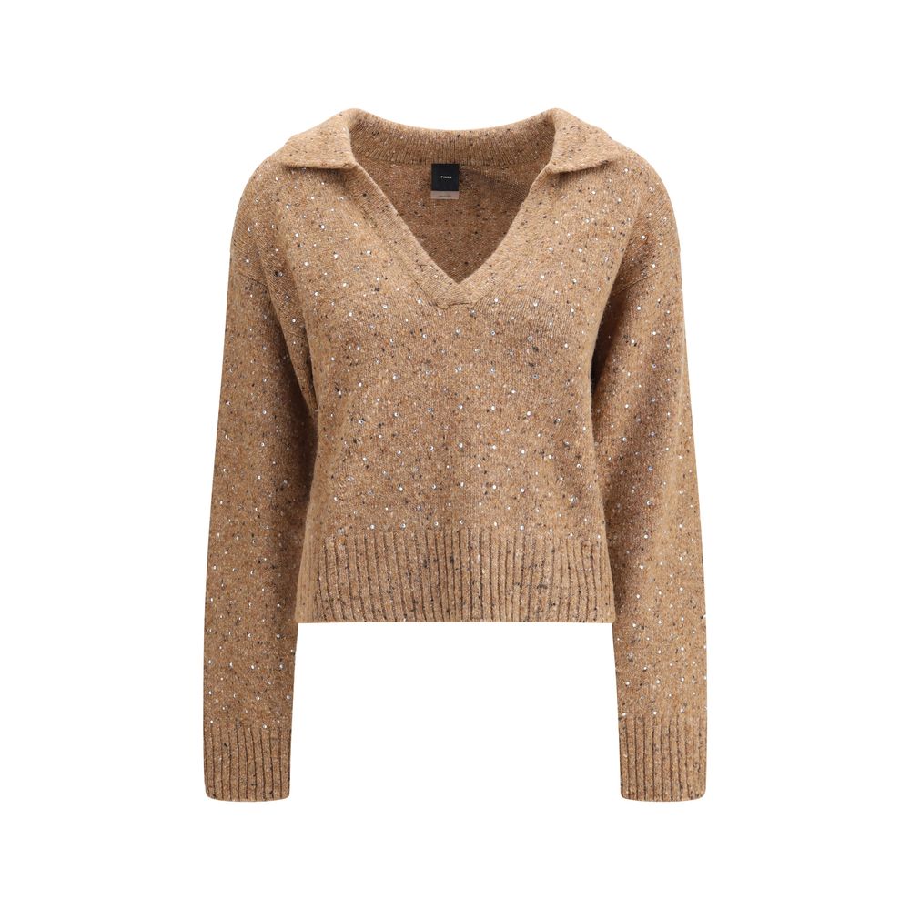 PINKO V-Ausschnitt Pullover mit Strass