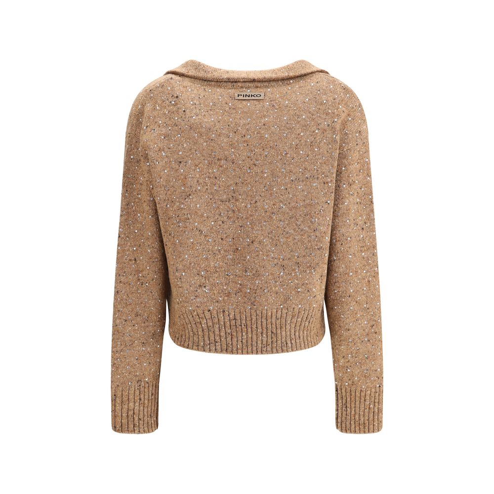 PINKO V-Ausschnitt Pullover mit Strass