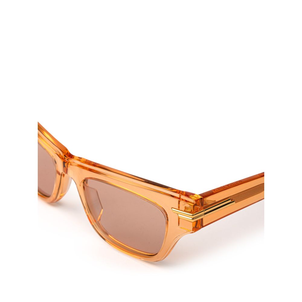 Bottega Veneta – Orangefarbene Acetat-Sonnenbrille