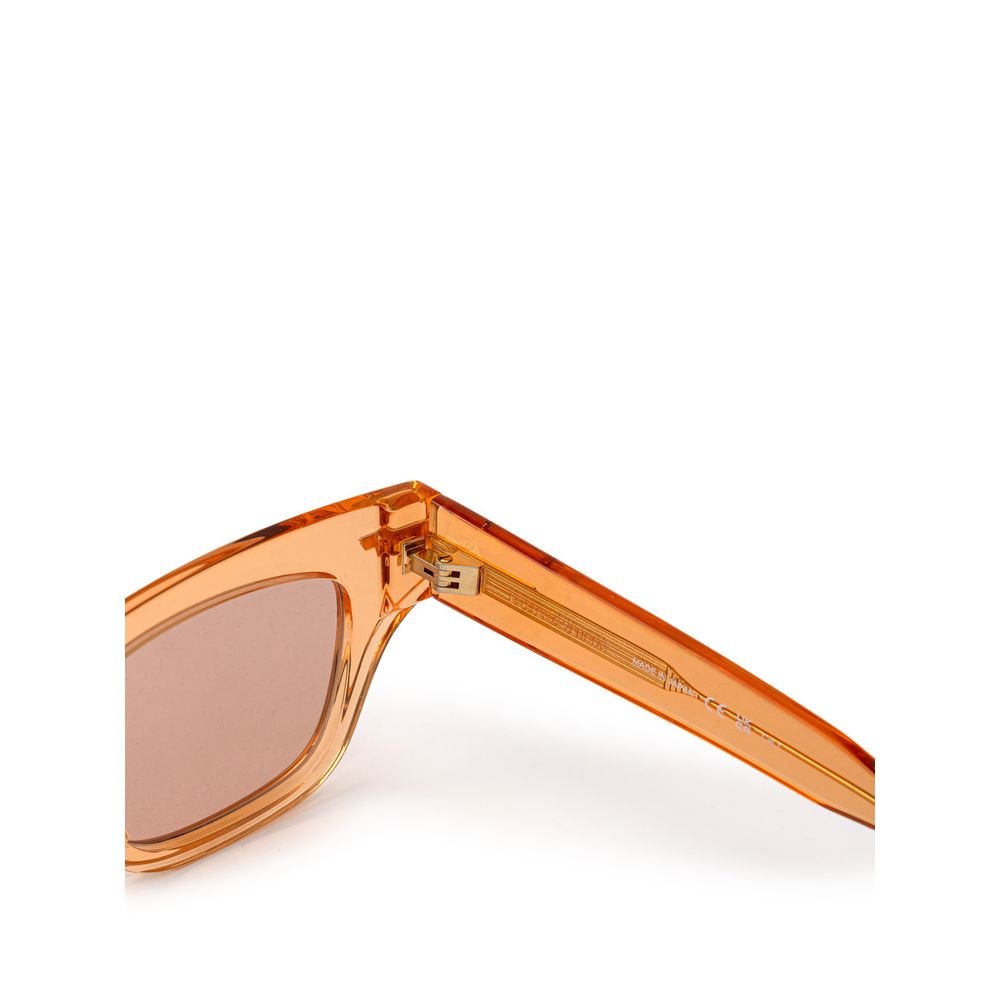 Bottega Veneta – Orangefarbene Acetat-Sonnenbrille