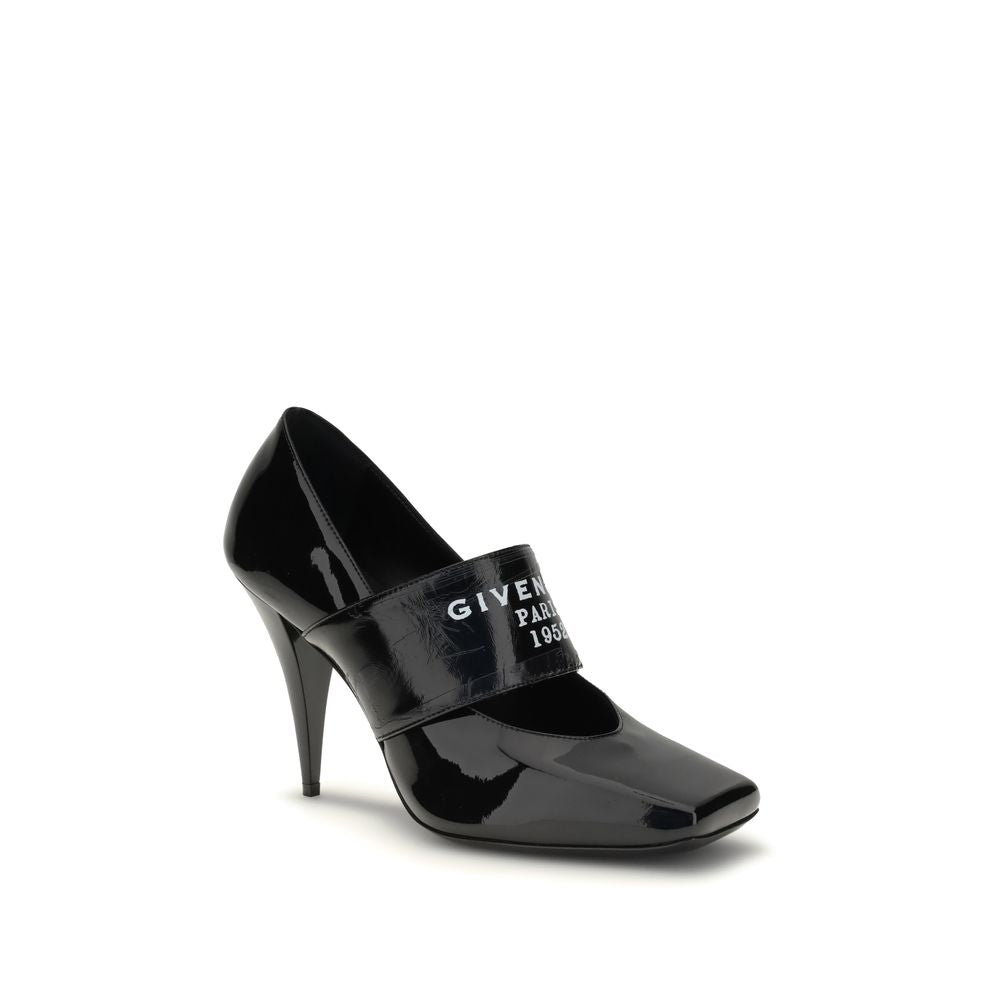 Givenchy Black Calf Leather Bos Taurus High Heel Pumps